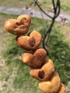 ベビーカステラに焼印